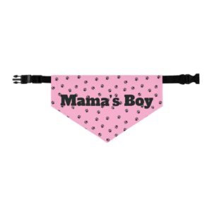 Mama's Boy Pet Bandana Collar | Cute Dog Accessory for Pet Lovers | Personalize for Special Occasions, Photo Sessions, Dog Parties, Gifts